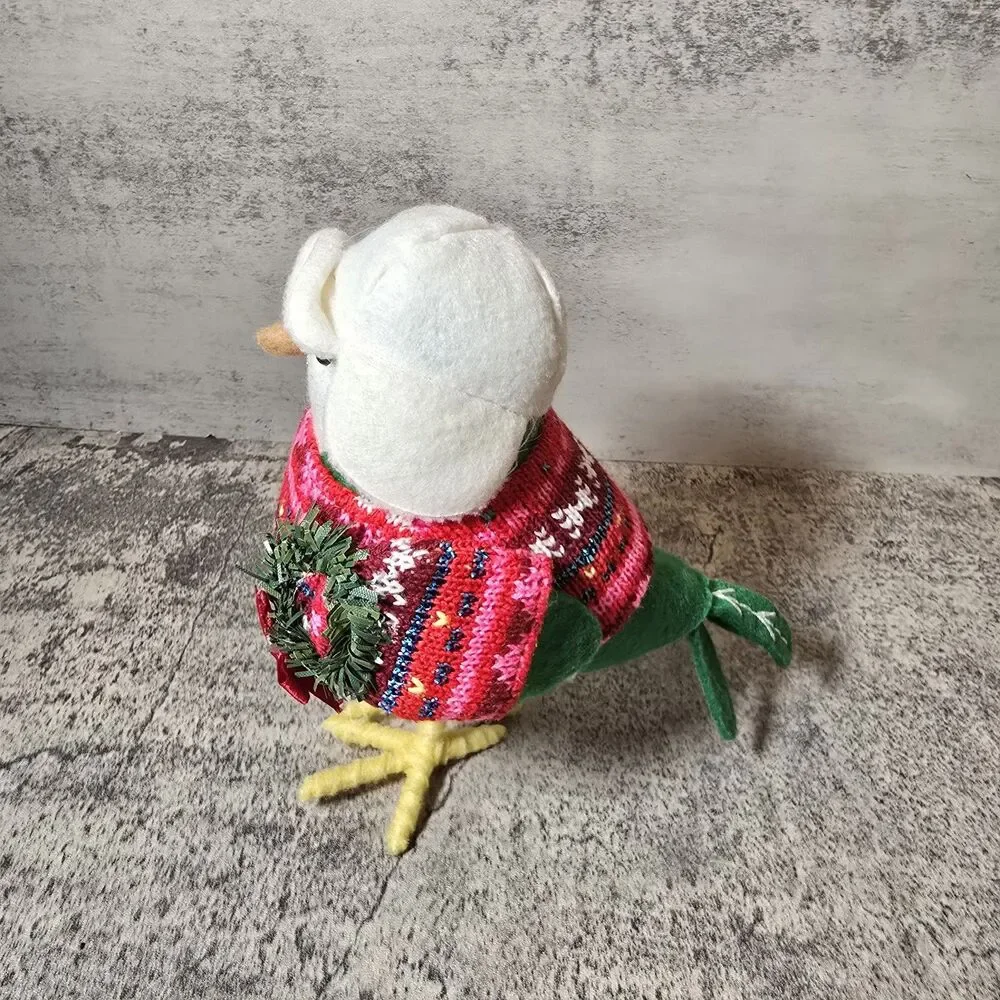 Walgreens Holiday Christmas Fabric Bird Make the Season Bright